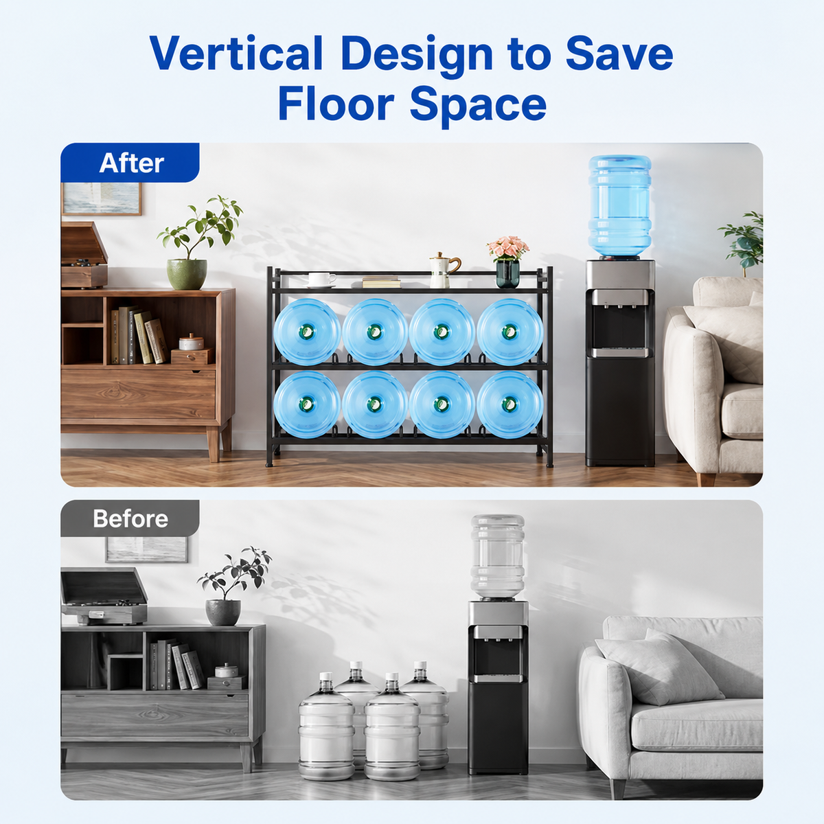3-Tier Water Jug Rack