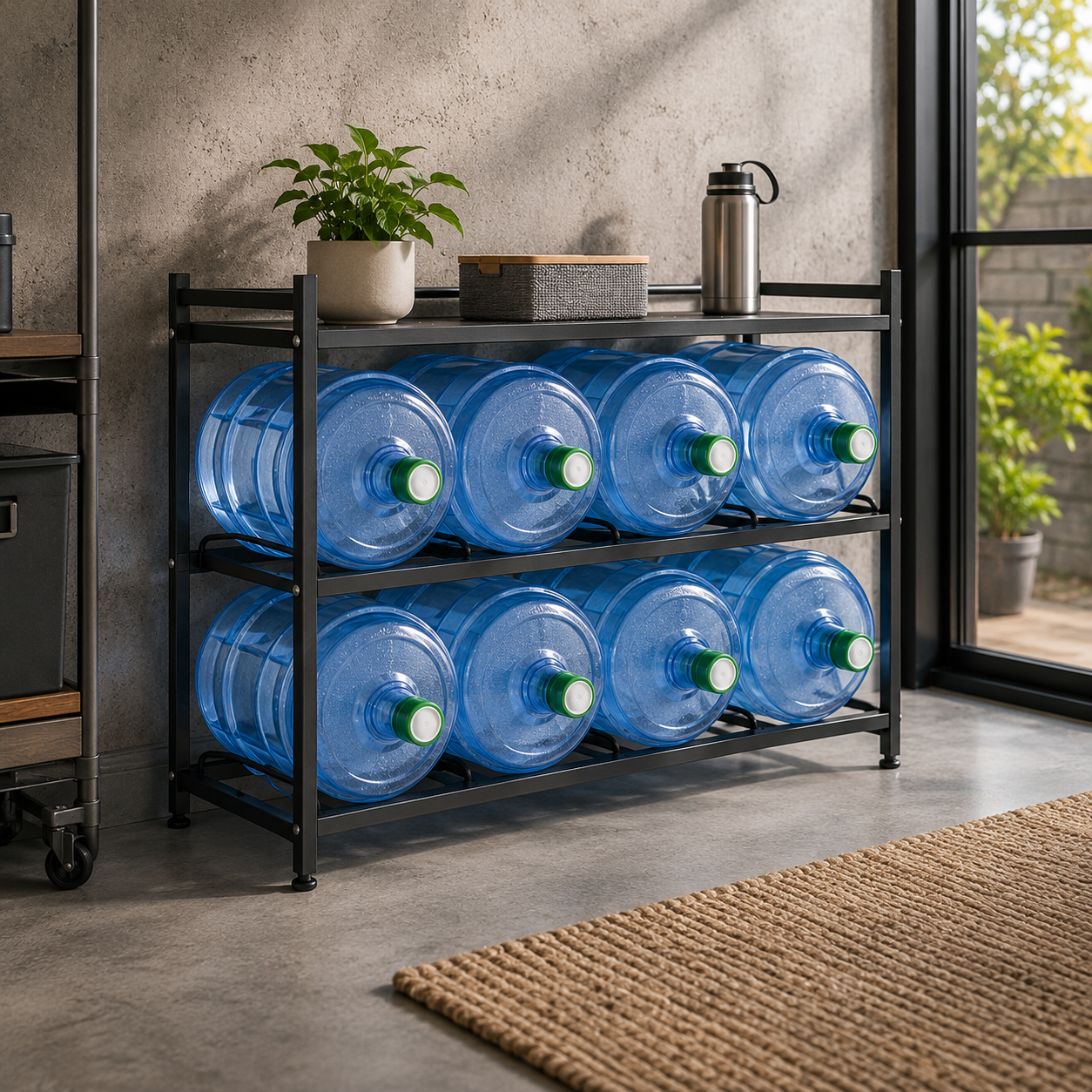 3-Tier Water Jug Rack