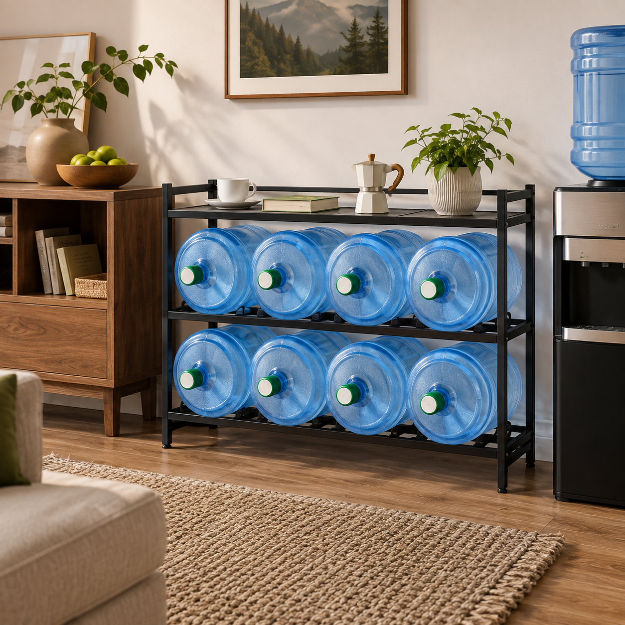 3-Tier Water Jug Rack