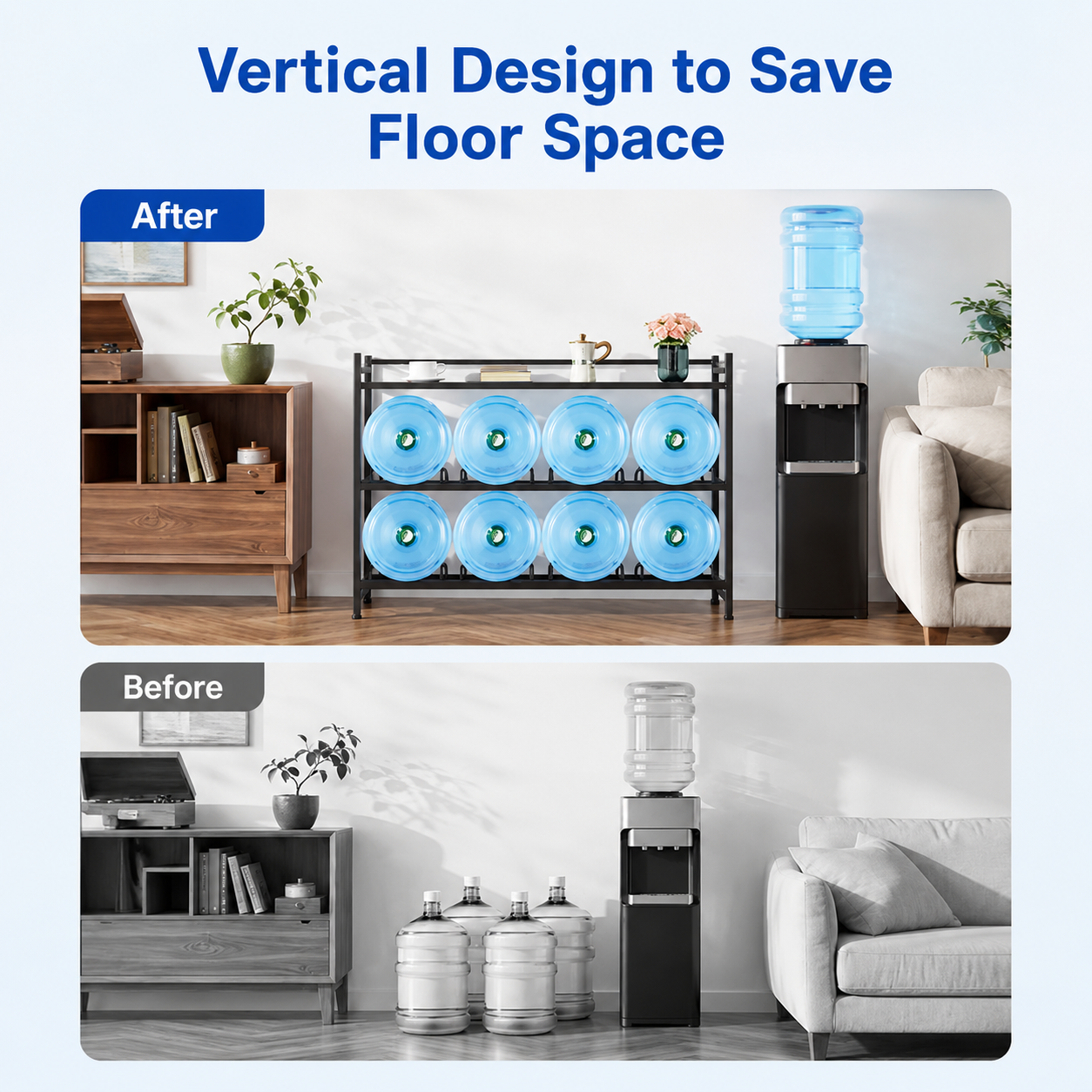 3-Tier Water Jug Rack