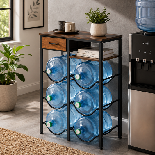 4-Tier Double-Row Water Jug Rack